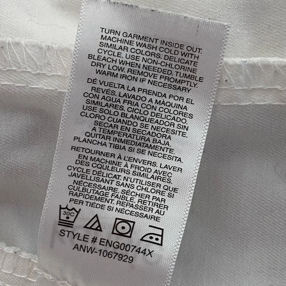 Kensie White Zip Up Utility Jacket Women’s Size Small - Picture 15 of 15